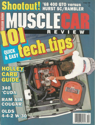 MUSCLE CAR REVIEW 1989 OCT - GTO vs. SCRAMBLER, CUDA